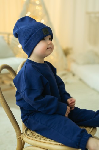 Przejdź do produktu Spodnie dziecięce oversize - granatowe