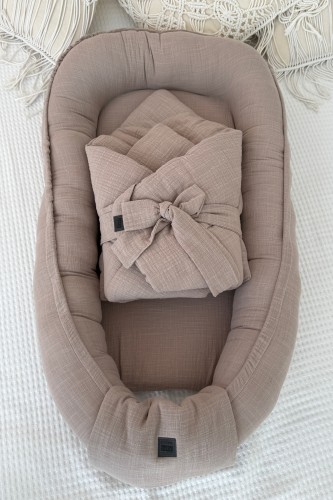 Przejdź do produktu Pakiet Mini – pierwsze otulenie - Pure Nest Collection - Beżowy 