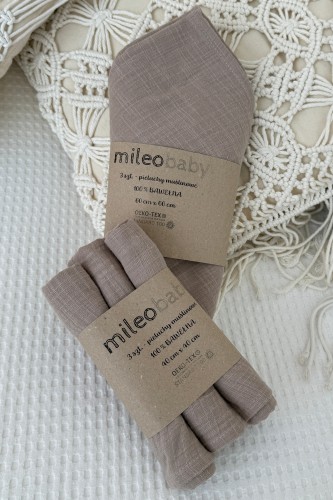 Przejdź do produktu Pakiet pieluszek - Muślinowa Podstawa - Pure Nest Collection - Beżowy 