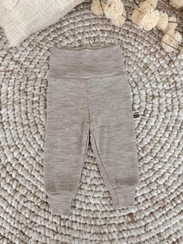 Przejdź do produktu Spodnie niemowlęce  z 100% wełny merino - Owsiany Melanż
