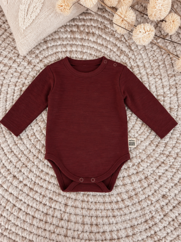 Przejdź do produktu Body  z 100% wełny merino - Leśna Żurawina