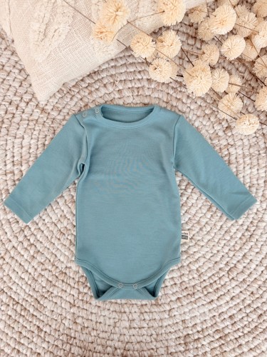 Przejdź do produktu Body  z 100% wełny merino - Mrożona mięta