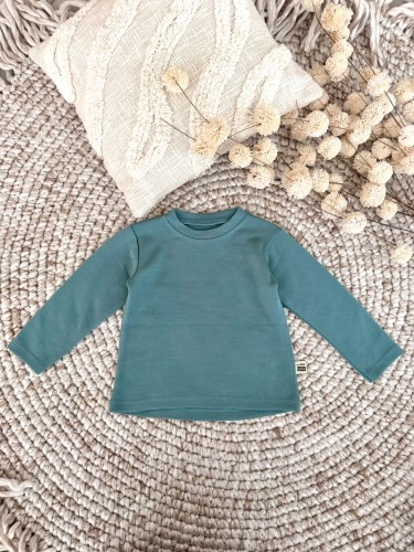 Przejdź do produktu Bluzka  z 100% wełny merino -  Mrożona mięta