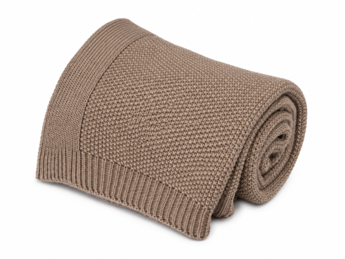 Przejdź do produktu Mięsisty kocyk niemowlęcy z 100% wełny merino - taupe