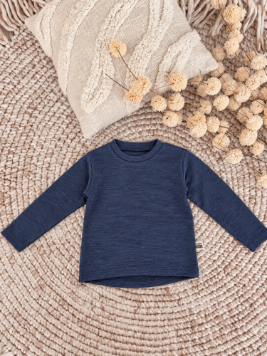 Przejdź do produktu Bluzka  z 100% wełny merino - Burzowe Niebo